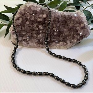 Vintage 1950’s Hematite Bead Necklace